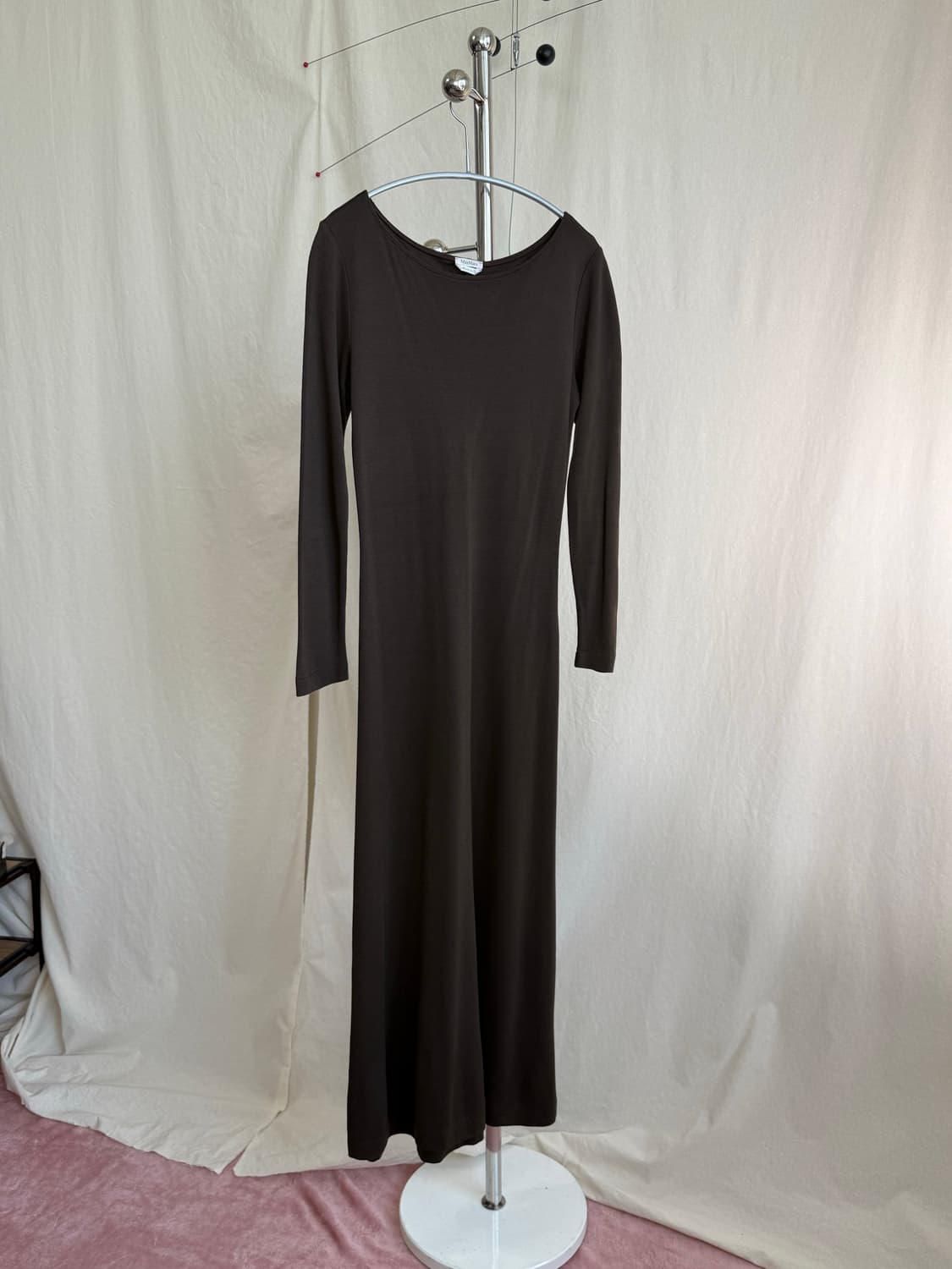 Maxmara (Italy) 레이온 울 롱 드레스 상품이미지3