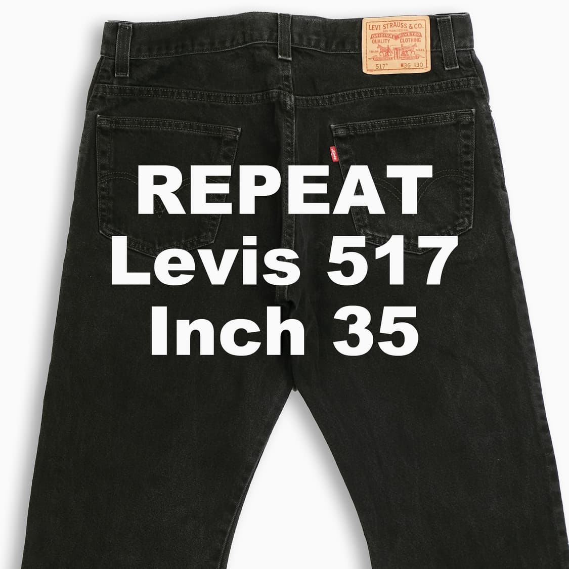 빈티지 리바이스 517 흑청 블랙진 35 인치 LV51736189 상품이미지1
