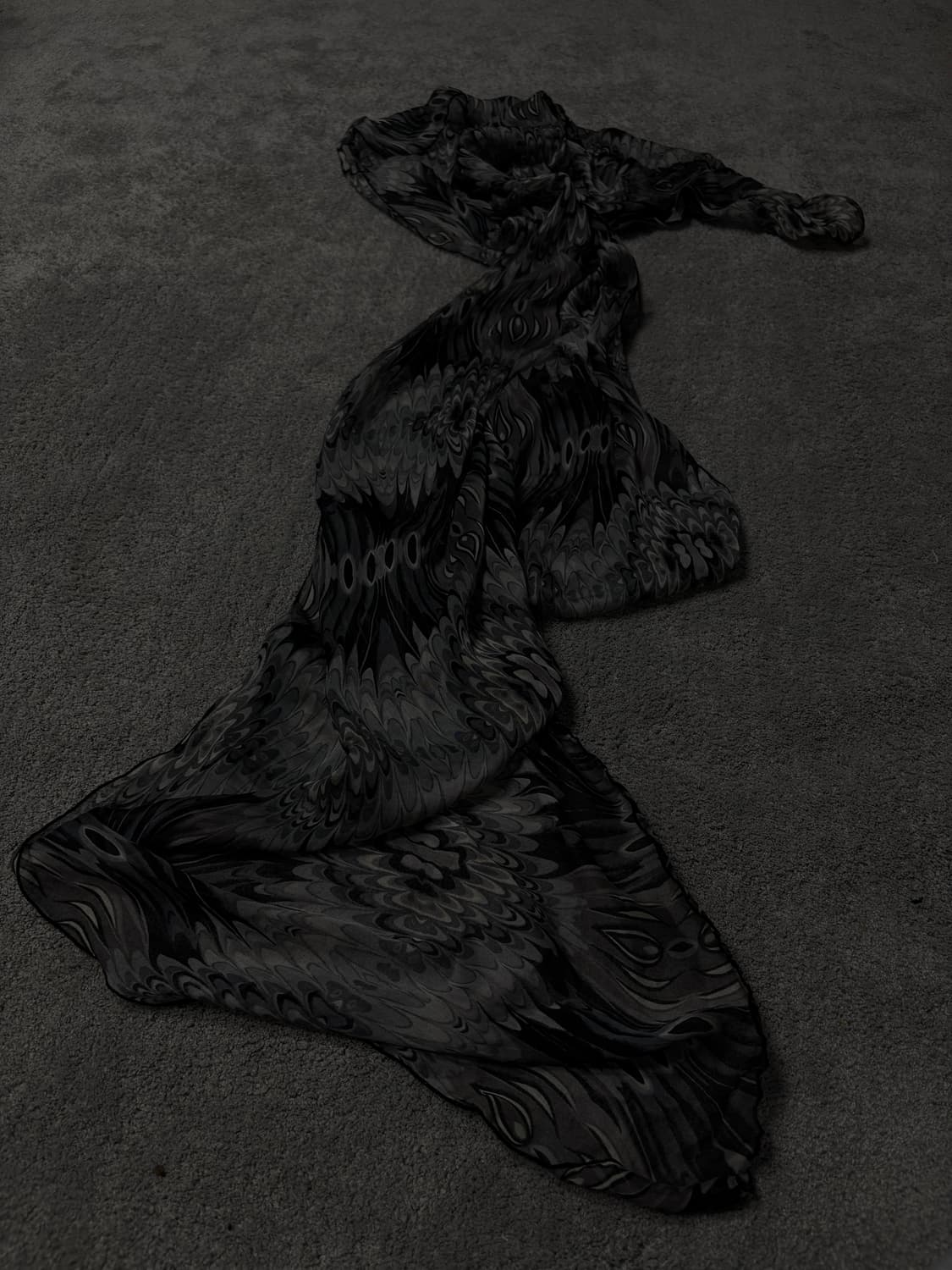 Vintage vkei punk mood paisley scarf 상품이미지1