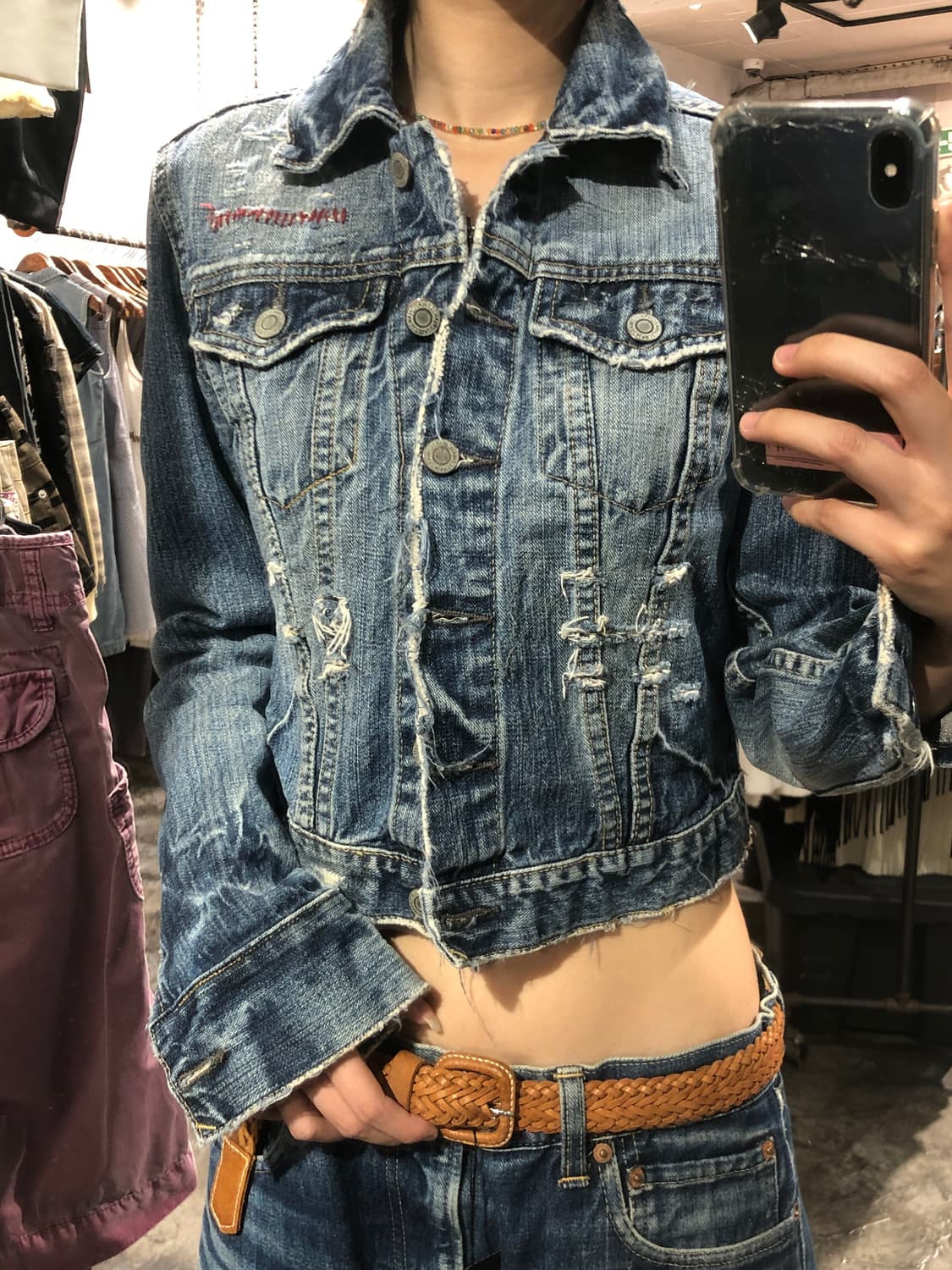 [2841] Kiliwatch blue denim crop jacket 상품이미지1