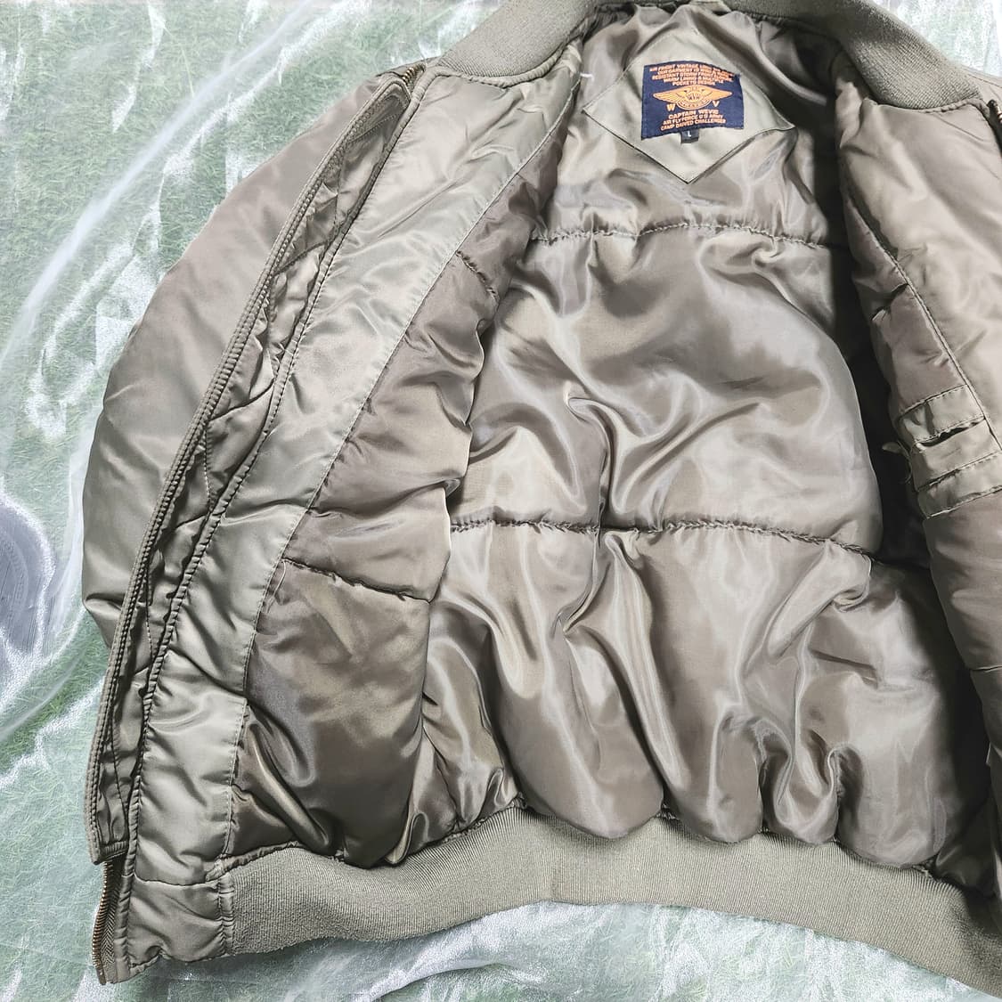 파일럿 무드 MA-1 항공점퍼 / 카키 / USAF 감성 상품이미지4