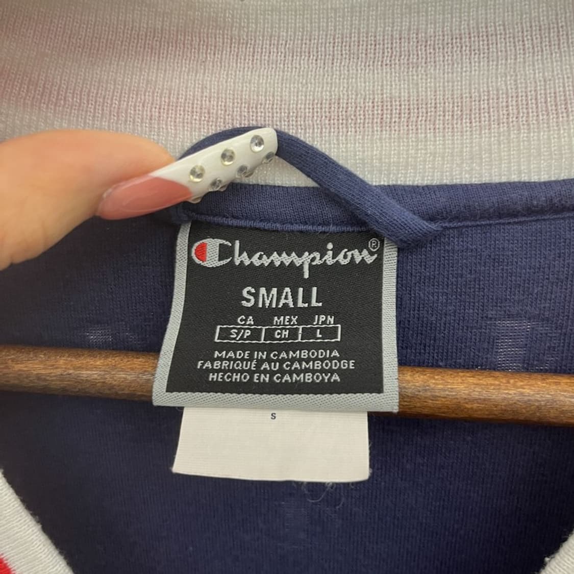 챔피온 올드스쿨 레트로 펑크 번아웃 크롭 벨벳 집업 S C10429 상품이미지5