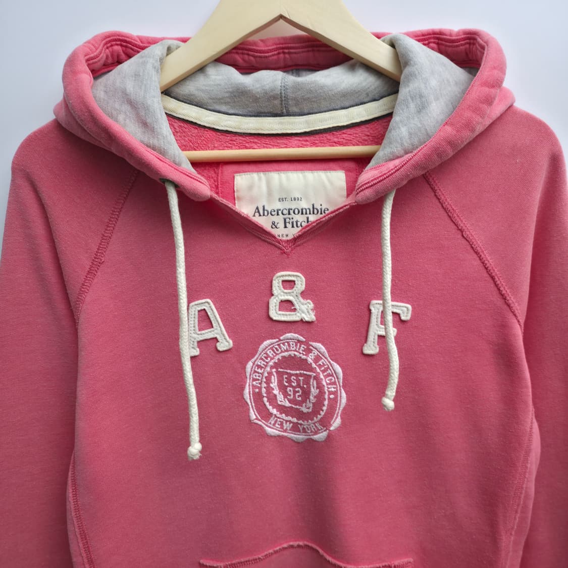 [L] 아베크롬비 핑크 후드티 상품이미지2