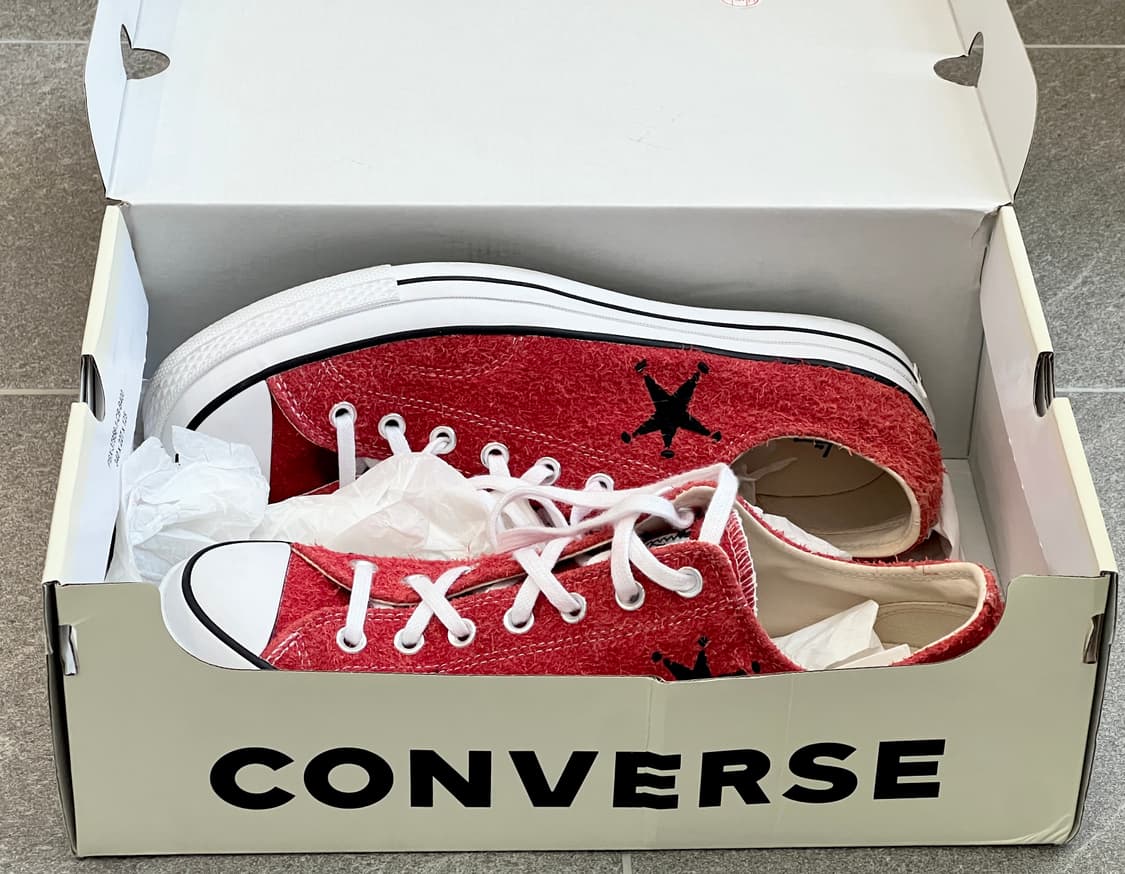 컨버스 x 스투시 척 70 로우 포피 레드 290 상품이미지4