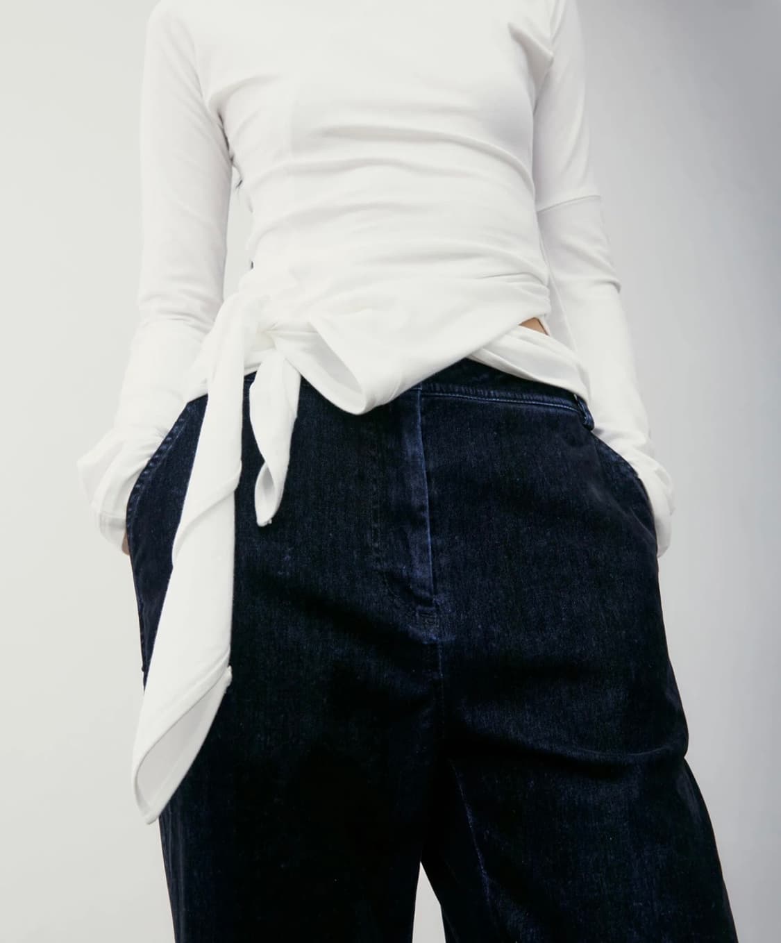 LC 로우클래식 wrap T shirts White 상품이미지2