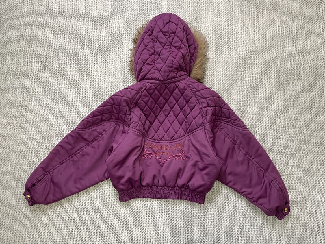 켄쇼 아베 스포츠 퀼팅 퍼후드 크롭 점퍼  J04100 상품이미지7