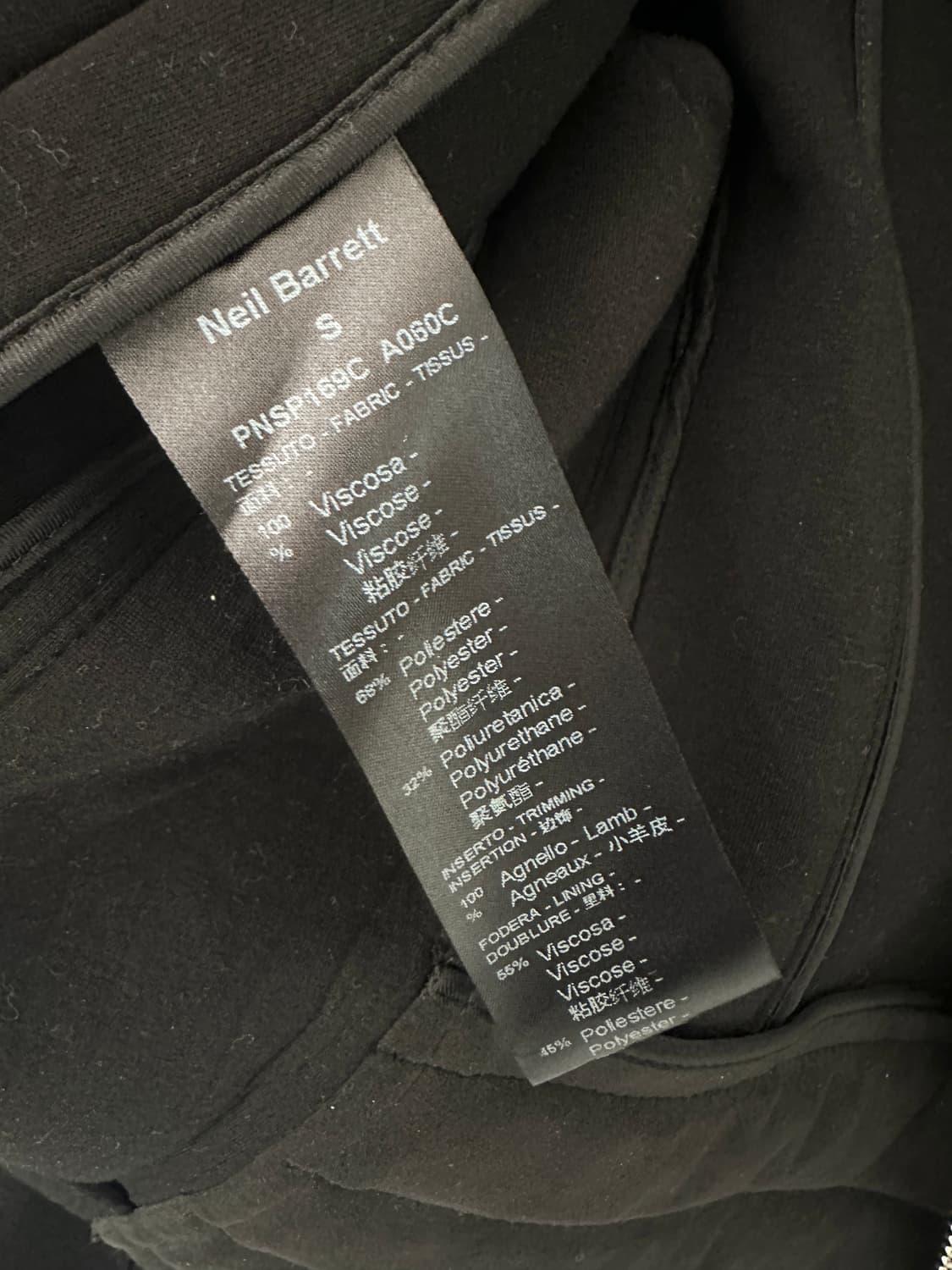 닐바렛 아카이브 사선 지퍼 크롭 바이커 자켓 상품이미지7