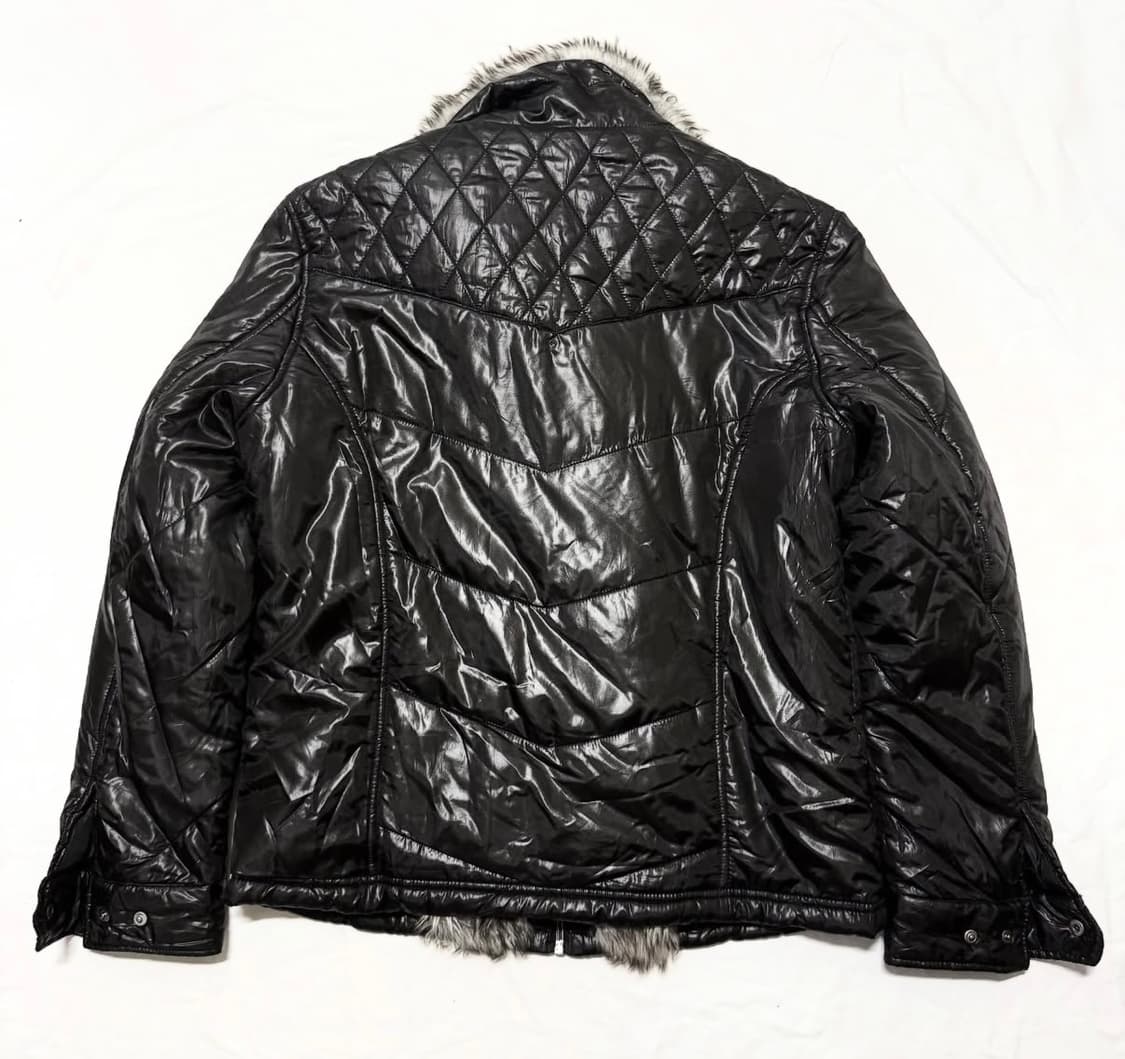 Spinash - 퍼 패디드 하이넥 자켓 상품이미지3