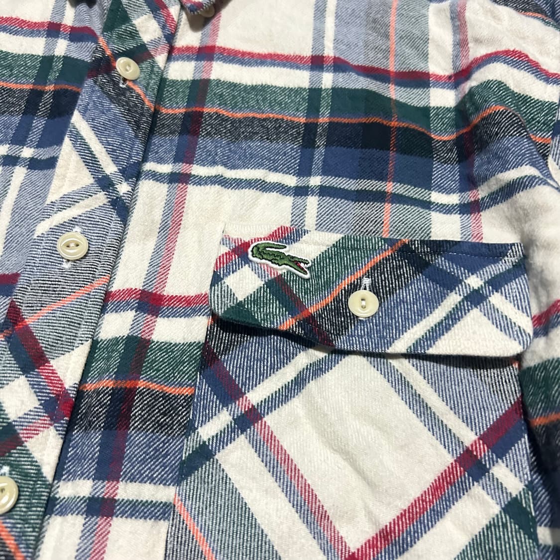 라코스테 (Lacoste) 체크 플란넬 셔츠 상품이미지4