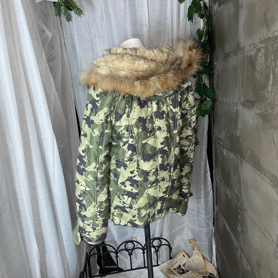 펑크 카모 인감퍼 패딩자켓 상품이미지6