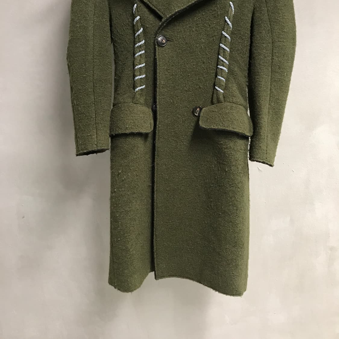 아크네스튜디오 롱 코트 카키 - 상품이미지3