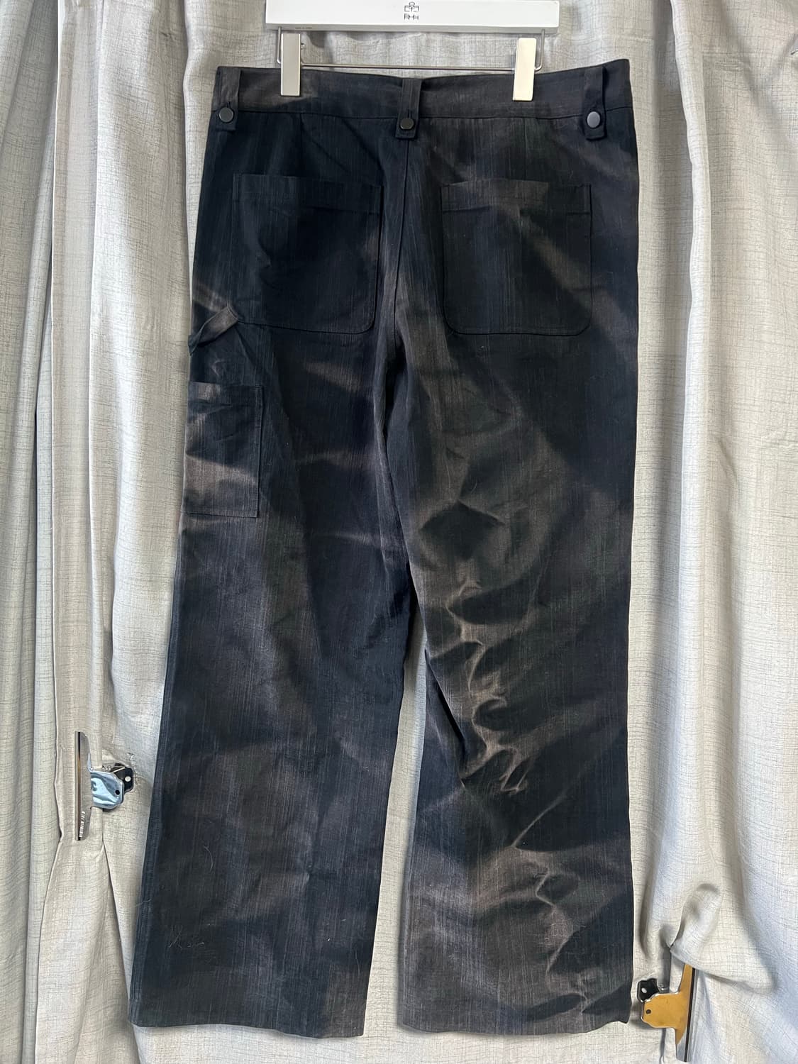 지용킴 JiyongKim 25aw 선블리치 더블니 블랙 XL 사이즈 상품이미지5