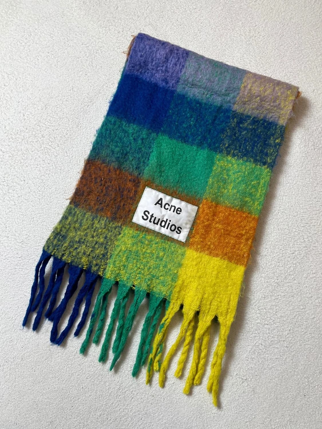 아크네스튜디오 알파카 울 멀티 체크 대형 목도리 Q1277 상품이미지2