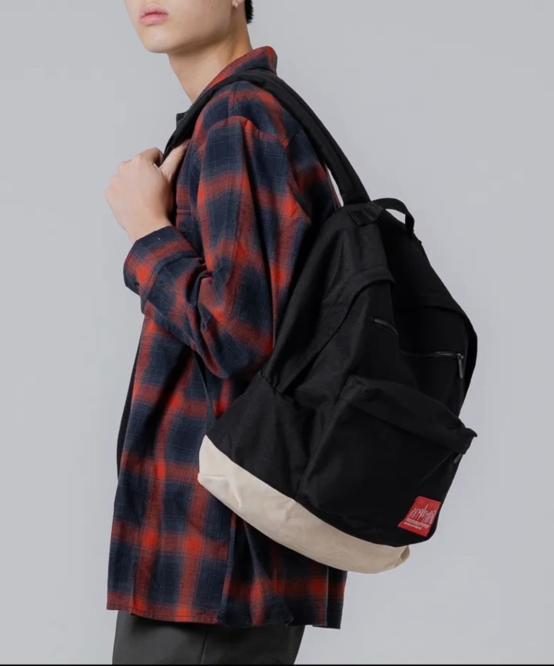 맨하탄 포티지 1209 빅애플 백 M BLACK 스웨이드 백팩 새상품 상품이미지7