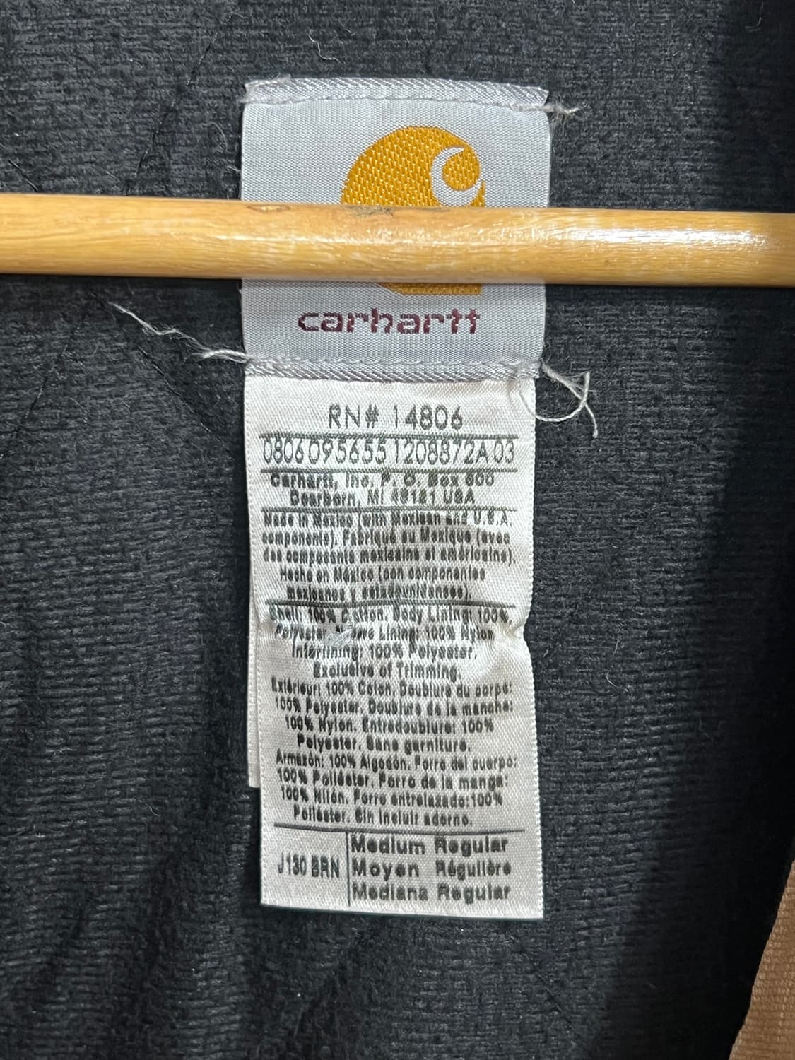 Carhartt  칼하트 J130 브라운 덕 액티브 워크 자켓 상품이미지7