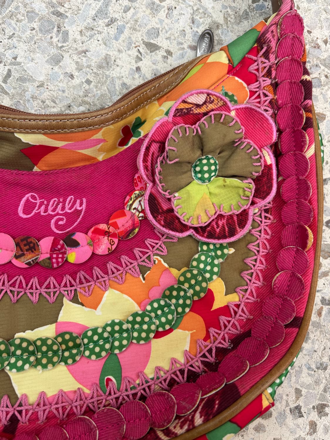 Vintage Oilily Half Circle Bag 상품이미지7