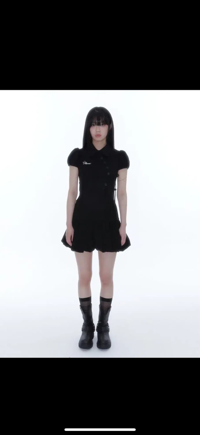 카시코 퍼프 프레피 미니 드레스 원피스 S 상품이미지1
