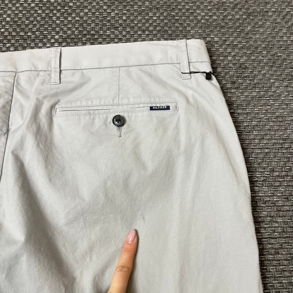 (40) 타미힐피거 빅사이즈 라이트그레이 스트레이트핏 치노 팬츠 상품이미지5