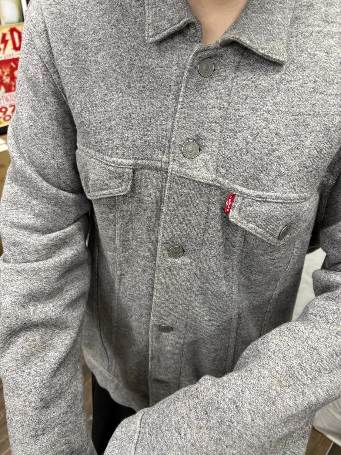 리바이스 프렌치 테리 코튼 트러커 자켓 상품이미지7