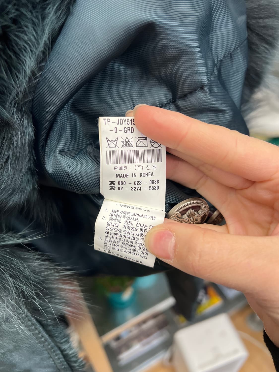 Real Leather Jacket with Fur Collar 상품이미지5