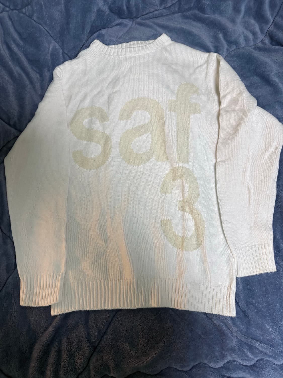 사파리스팟 니트 화이트 1사이즈 상품이미지1