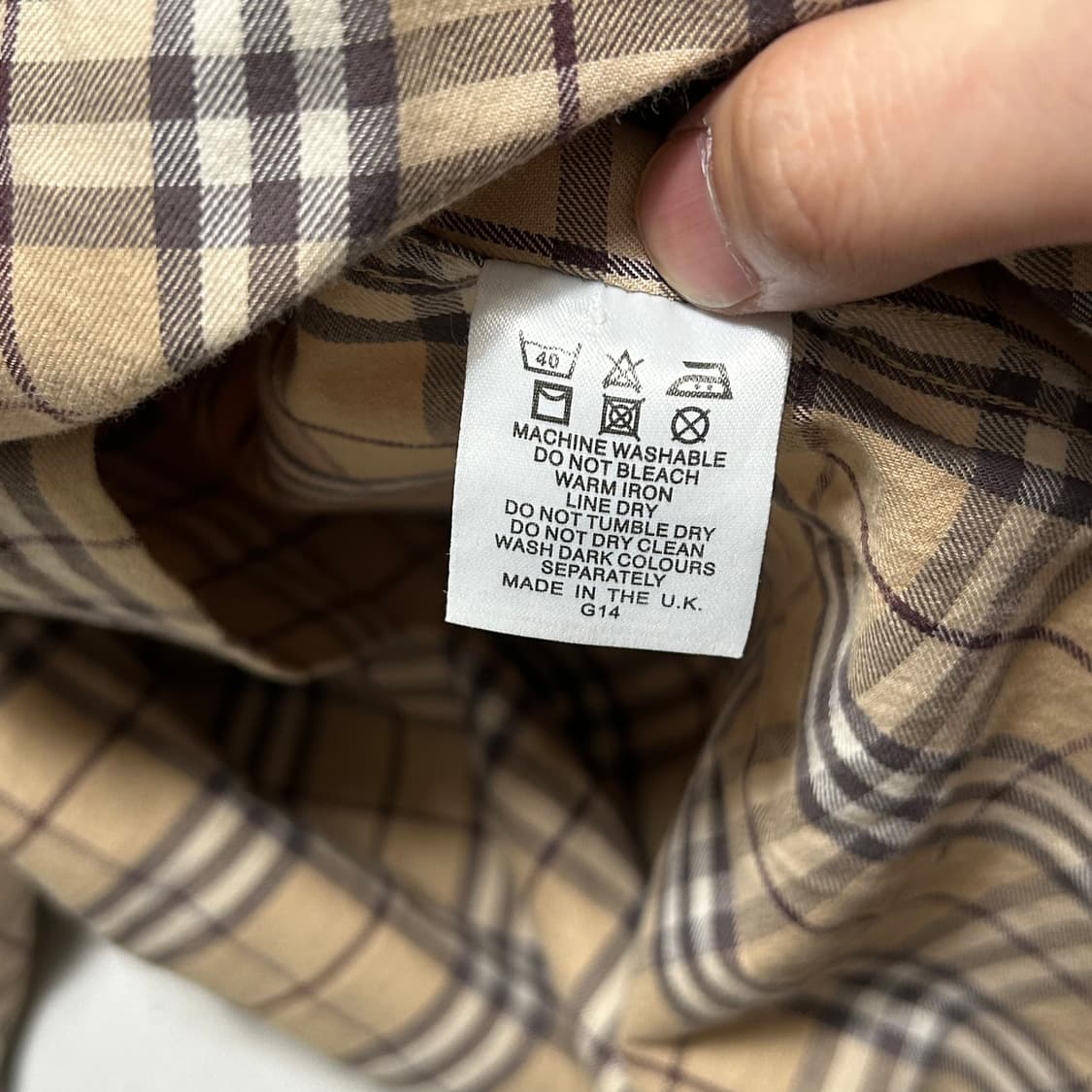 M 버버리 노바 체크 셔츠 상품이미지5