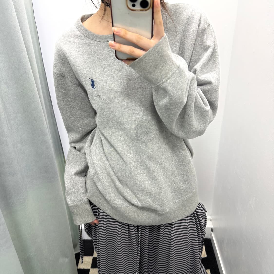 폴로 그레이 스웻셔츠 상품이미지2