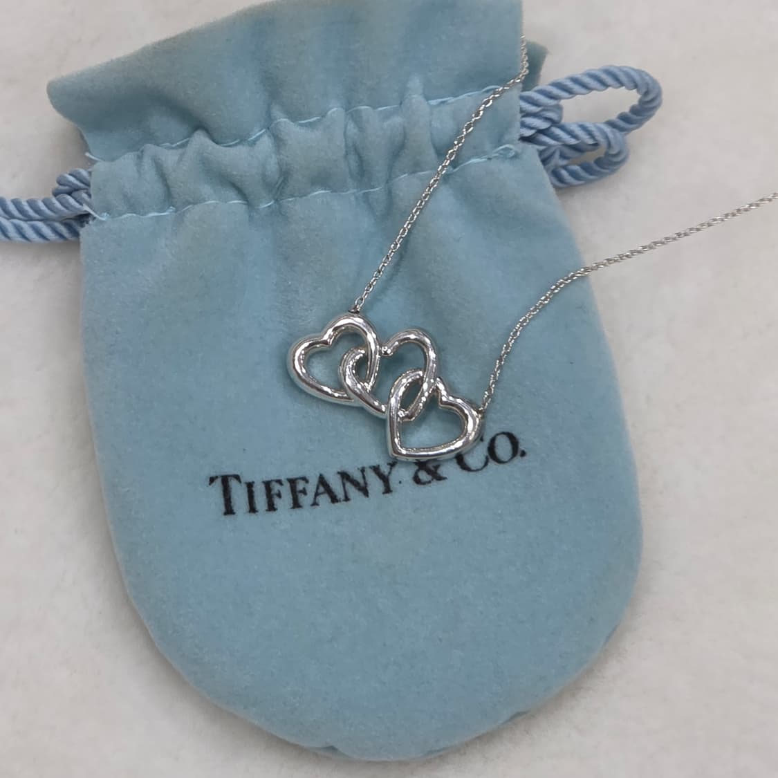 티파니 트리플 하트 실버 925 목걸이 상품이미지1