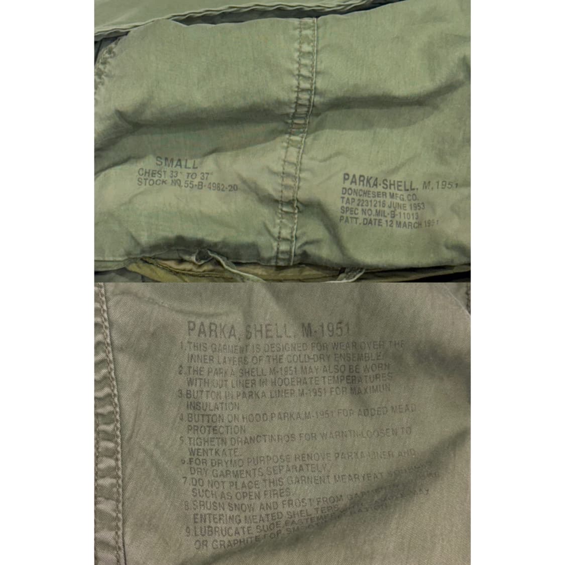 오리지널 M65 피쉬테일 파카 개파카  상품이미지9