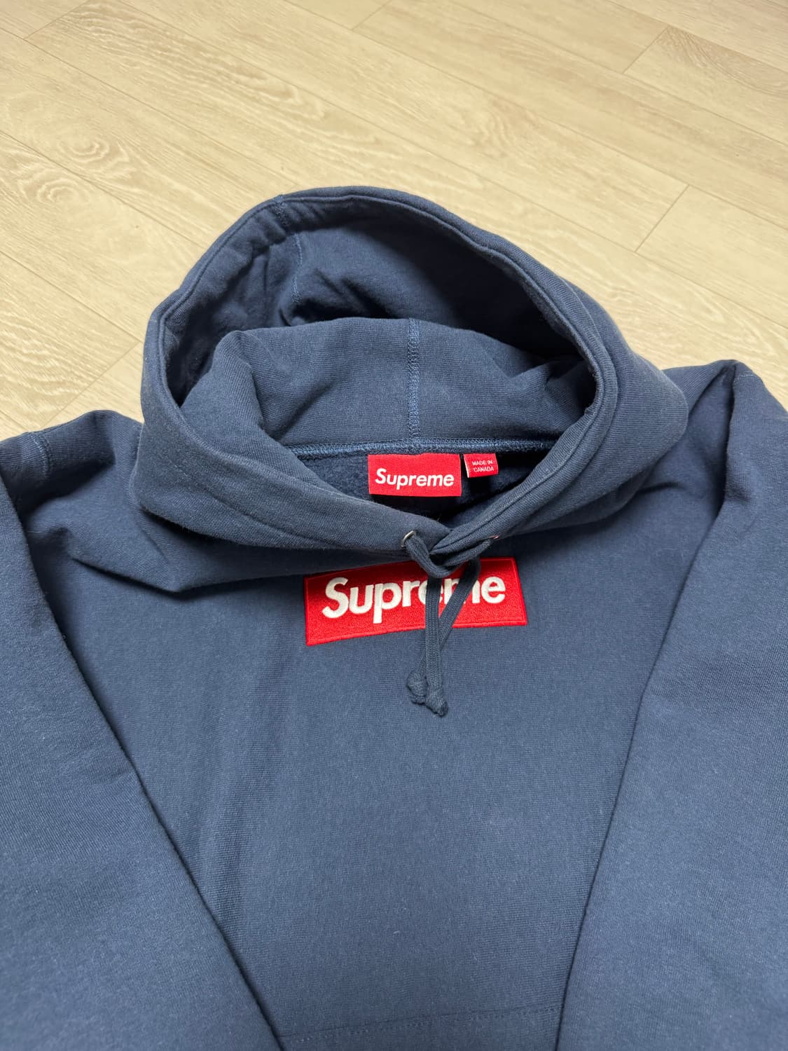 슈프림 박스로고 후드티 24FW 네이비(M) 상품이미지3