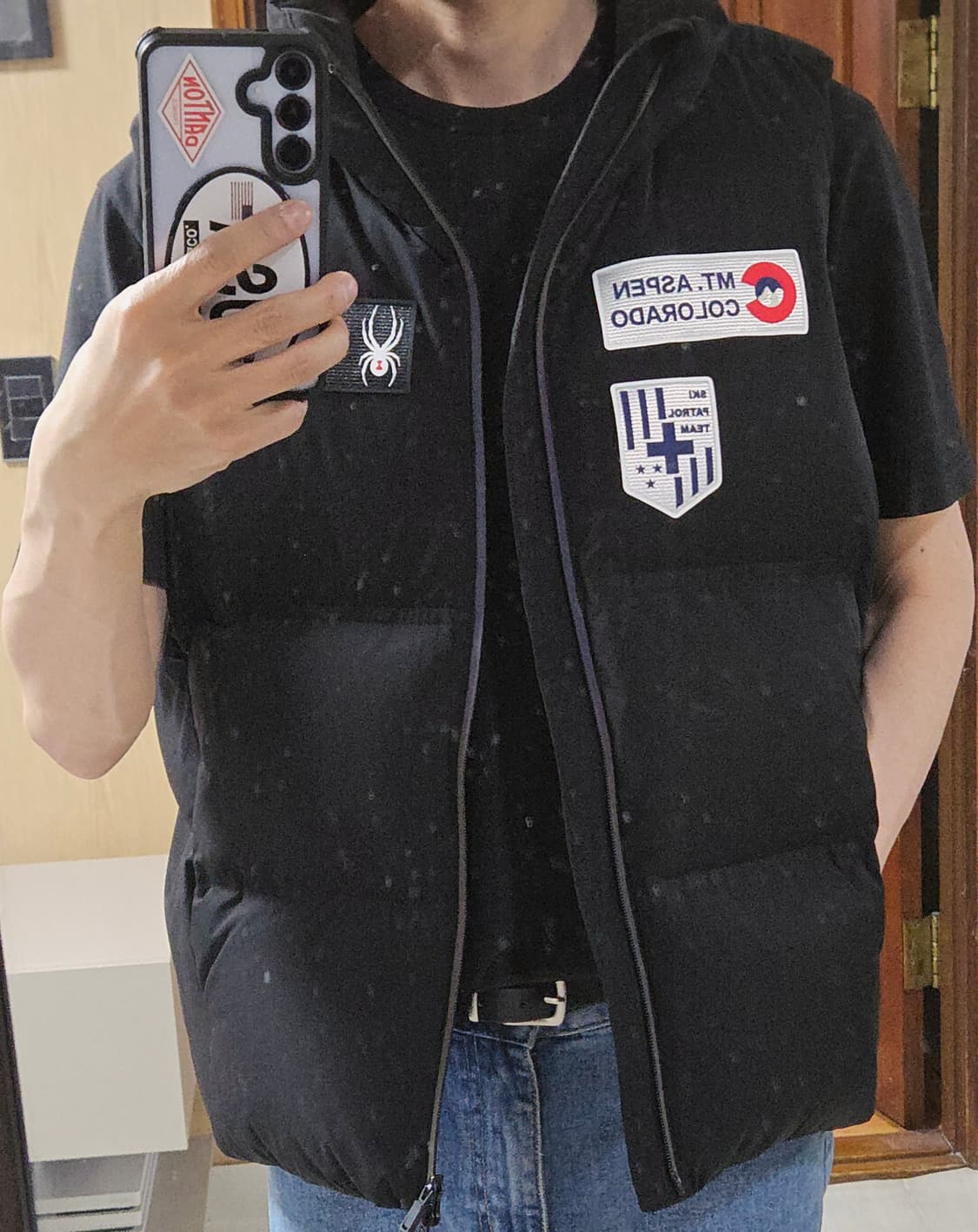 (착샷) 스파이더 베스트 패트롤 다운 패딩 조끼 상품이미지8