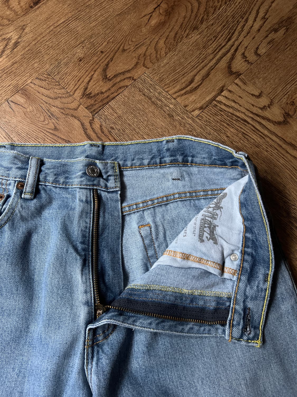 [33]리바이스 517 미디엄블루 플레어핏 데님 팬츠 상품이미지3