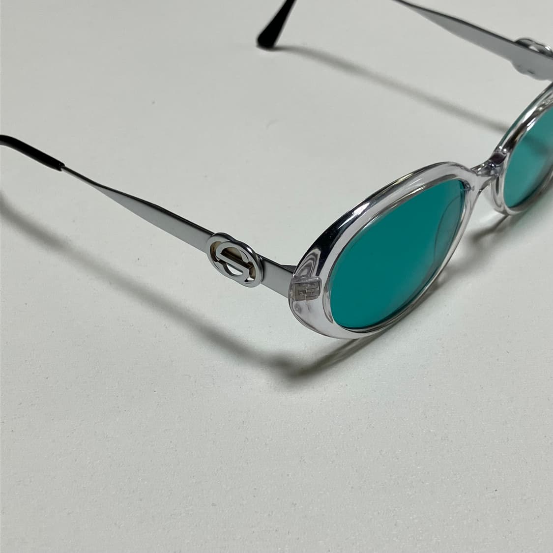 스틸 컬러 빈티지 선글라스 mint green 상품이미지5