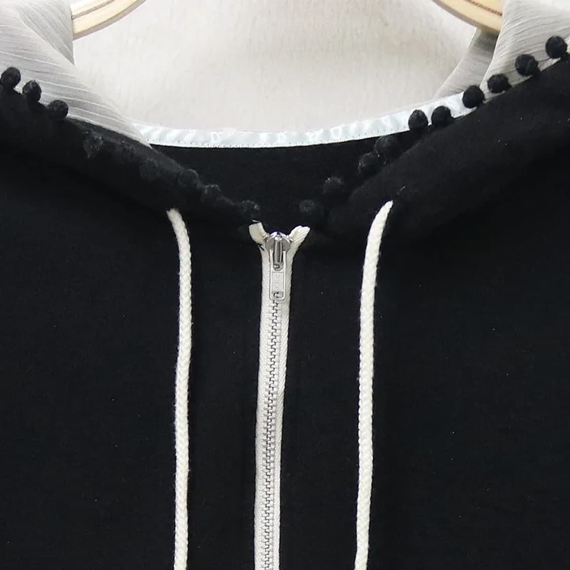 PEYTON PLACE 폼폼 포인트 후드 집업 61452 상품이미지3