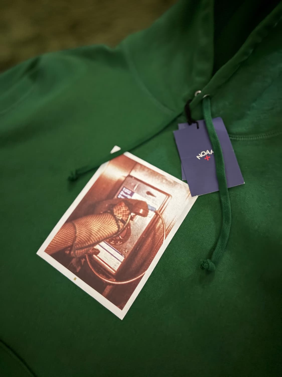 [XL] NOAH 노아 X 안토니오 로페즈 콜라보 포토 후디 그린 상품이미지2