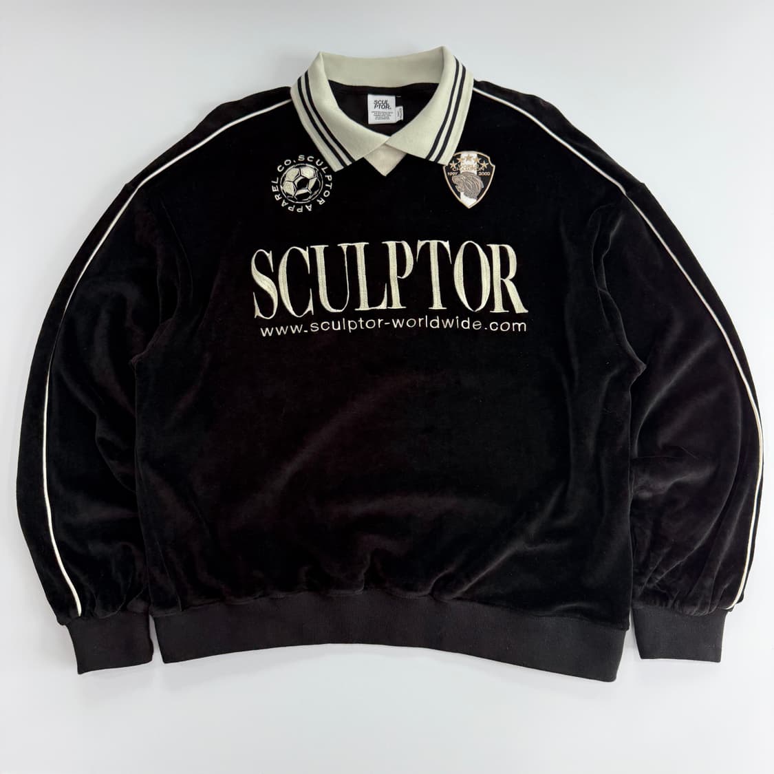 Sculspor 스컬프터 벨벳 카라 맨투맨 상품이미지3