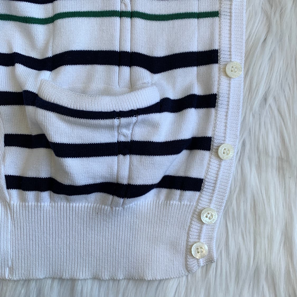 빈티지 Burberrys 스트라이프 브이넥 니트 베스트 1876 상품이미지6
