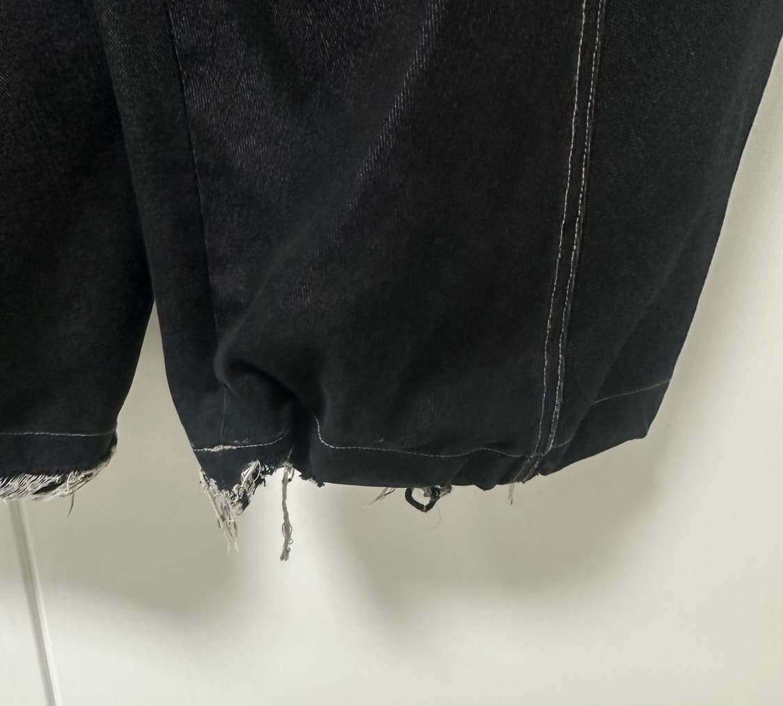 아캄 Sprayed Denim Pants (Black) 상품이미지9