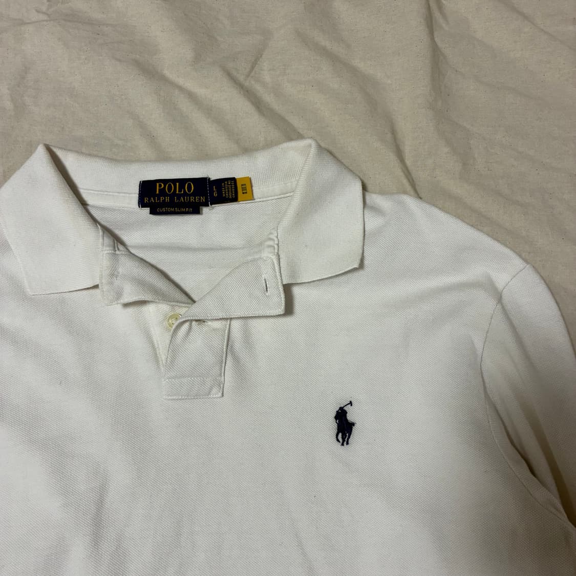 (정품QR) 폴로 카라티 화이트 L 상품이미지4