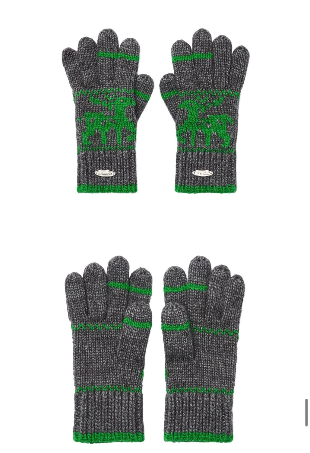 새상품) 노컨텐츠 301. Snowy Gloves 차콜 니트 장갑 상품이미지5