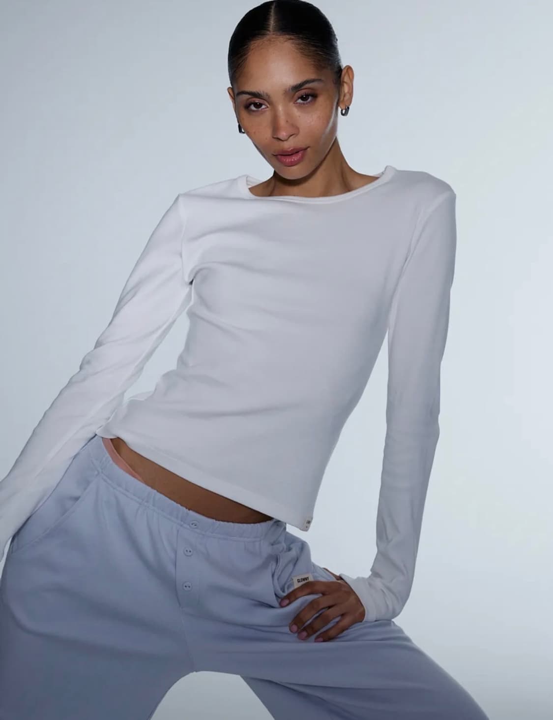GLOWNY CLASSIC LONG SLEEVE (WHITE) 상품이미지2