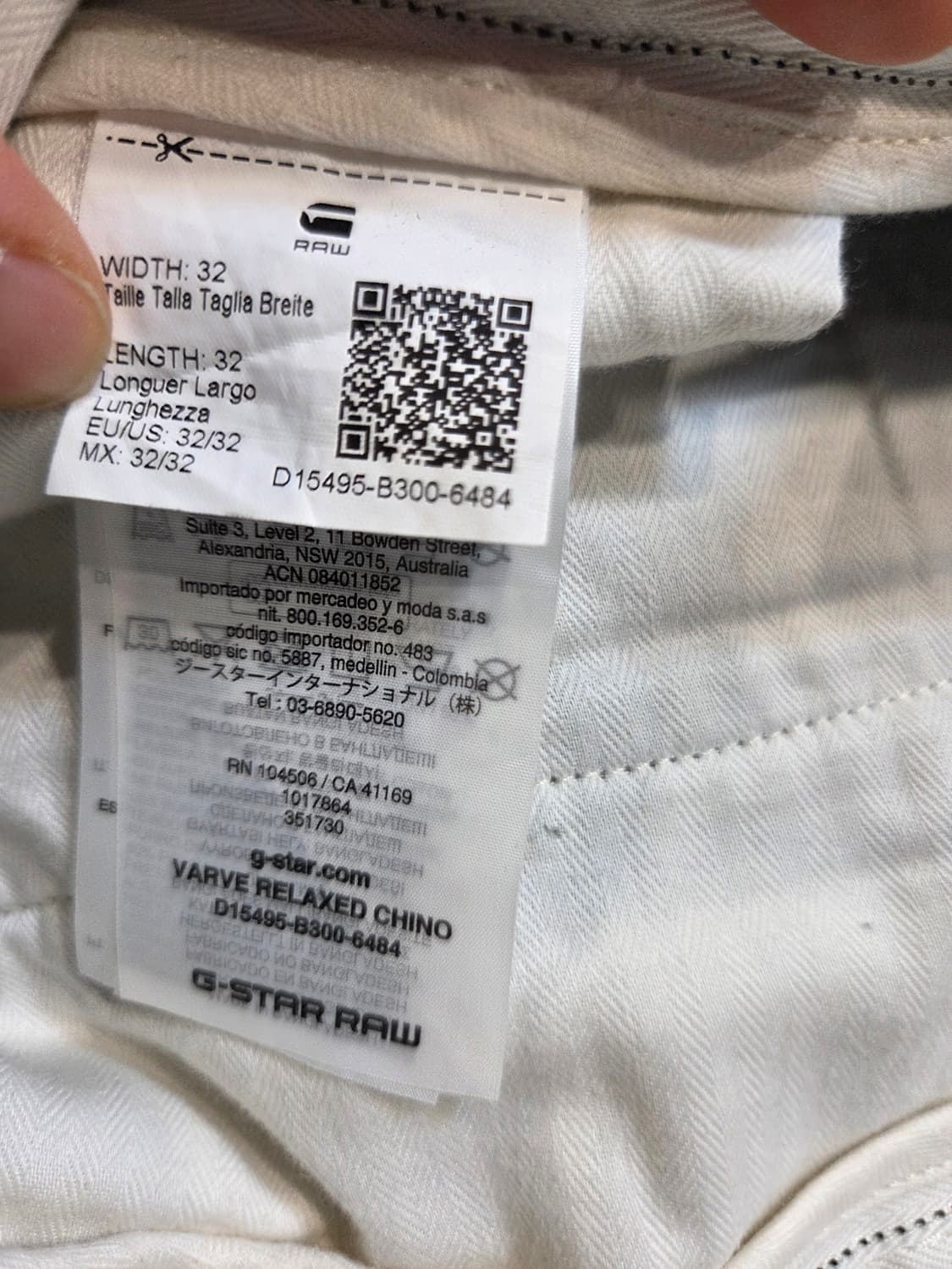 G-STAR 블랙 면바지(W32/L32)택없음 상품이미지7