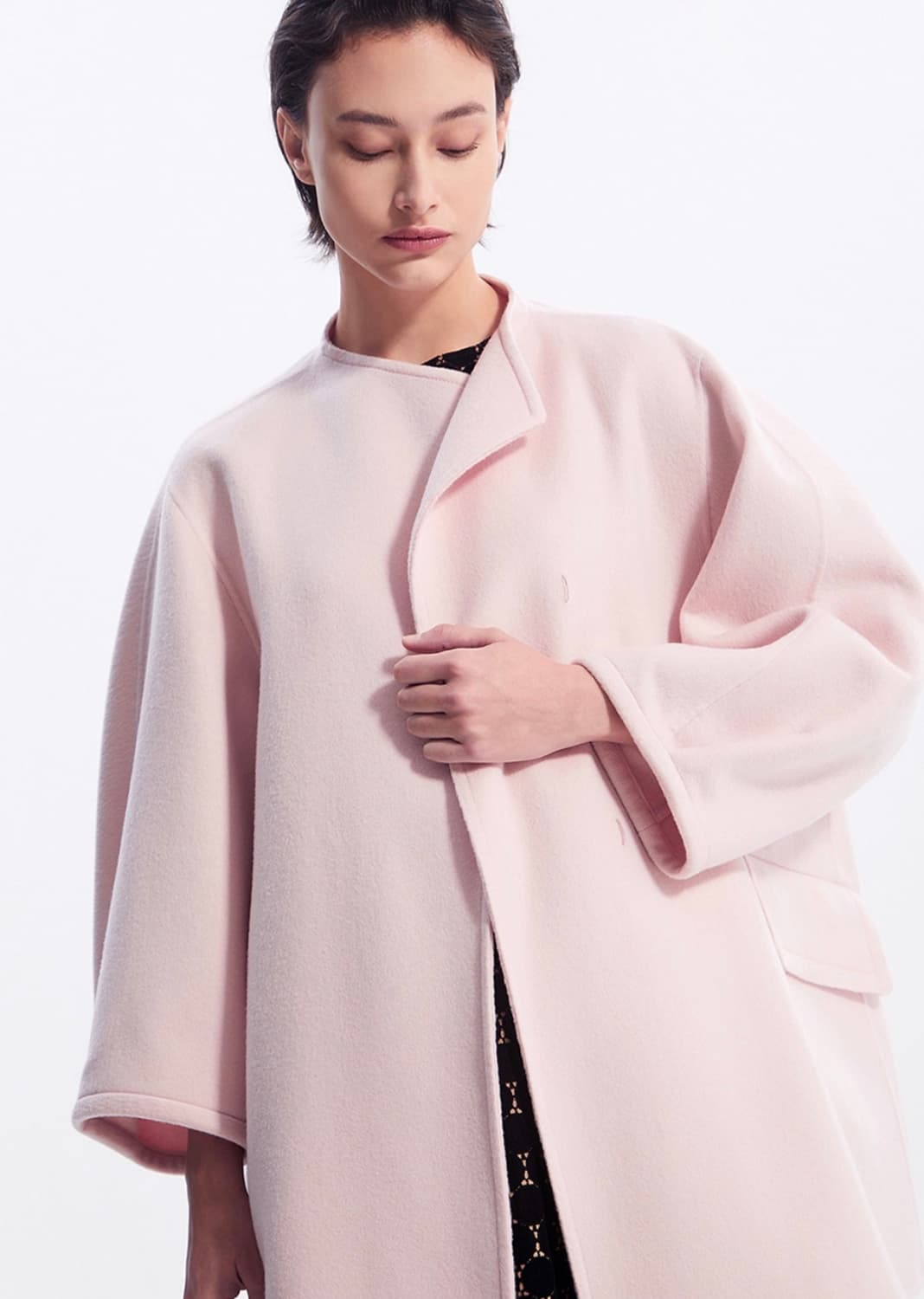 존스 jons 울 핑크 코트 (정가 66만) 상품이미지1