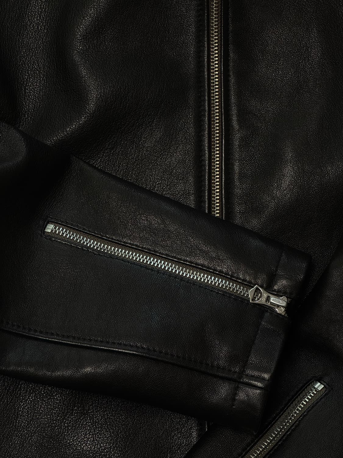 (딤스킨) Morris 베지 램스킨 가죽 자켓 L 상품이미지3