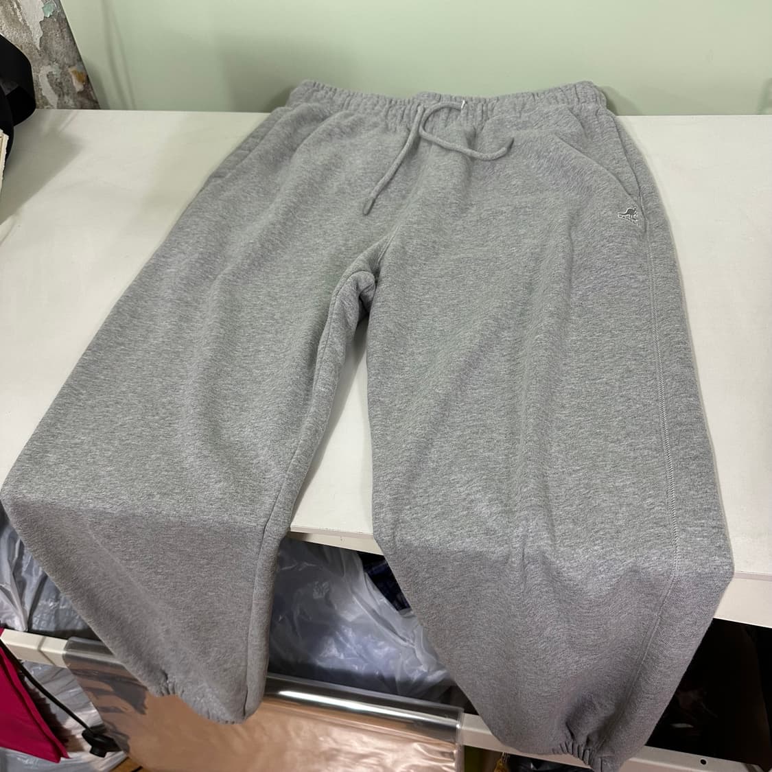 XL 캉골 루즈조거핏 밴딩 그레이 스웻팬츠 상품이미지2