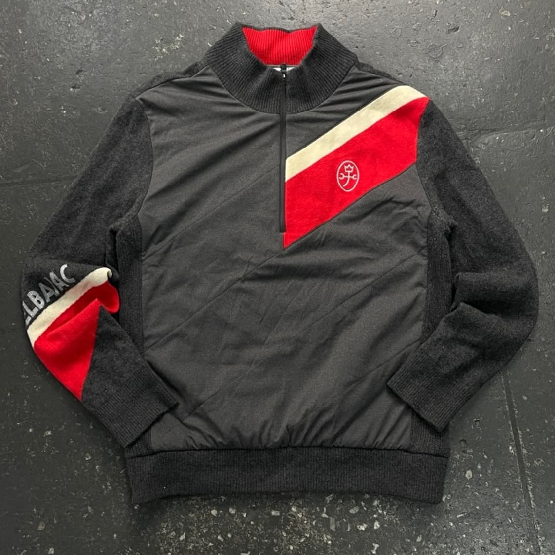 100 까스텔바작 방풍 반집업 니트 상품이미지1