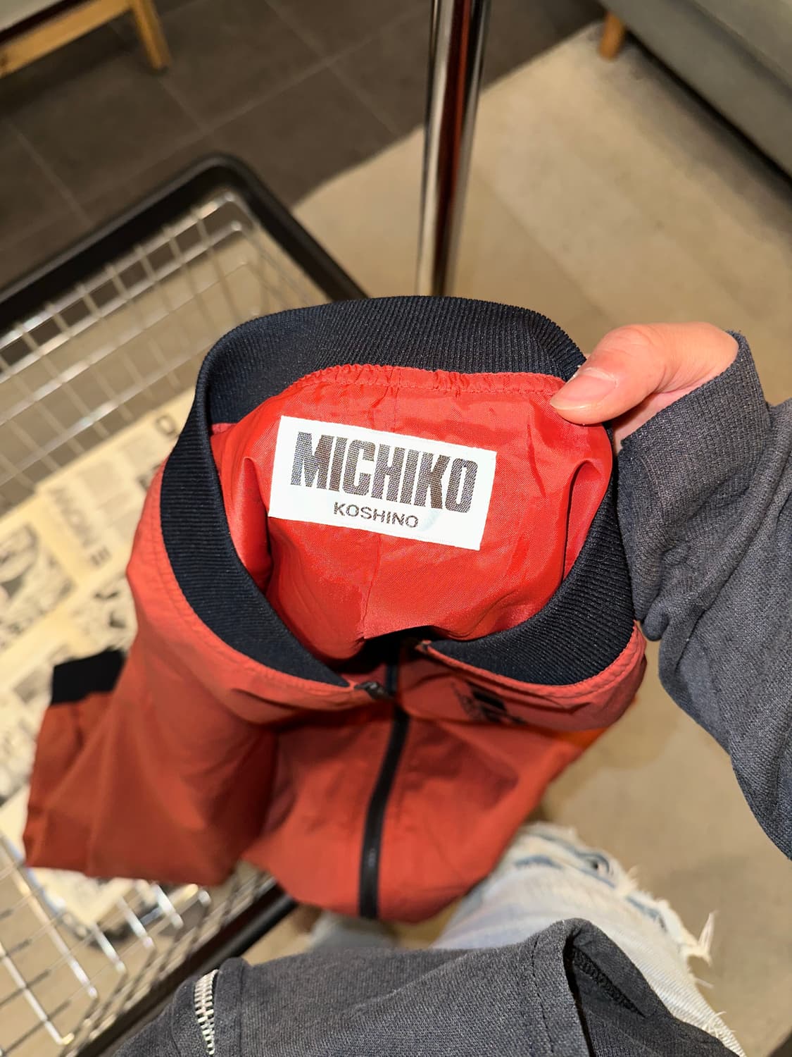 90‘s Michiko Koshino nylon patch jacket 상품이미지10