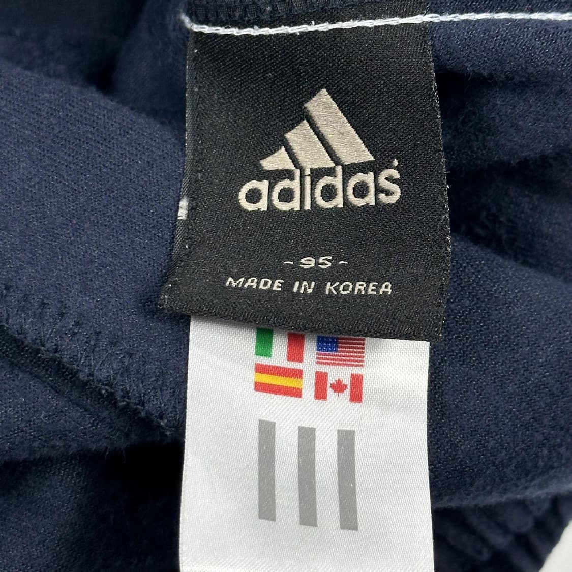 아디다스 오리지널 벨벳 네이비 츄리닝 바지 (M) 상품이미지5