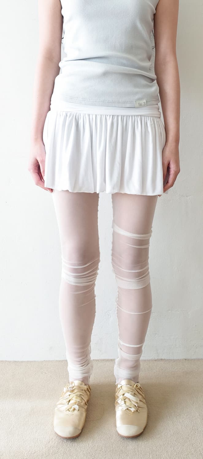 샵페어리 yuzu skirt 화이트 새상품 상품이미지2
