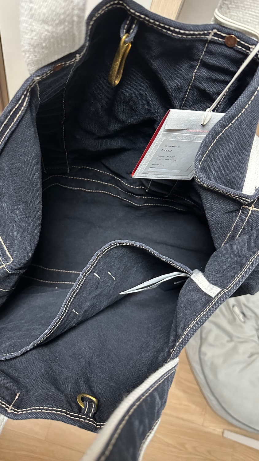 나이스네스 L.LESH 토트백 블랙 상품이미지3